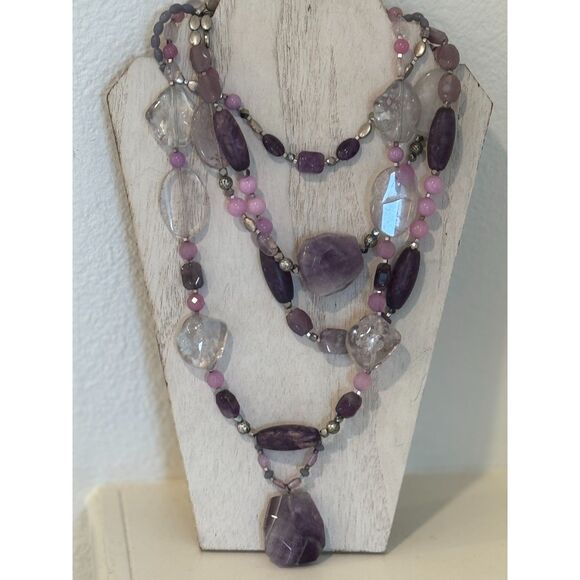 Chico’s Bundle of 3 Bohemian Vintage Inspired Statement Necklaces New - Picture 5 of 9